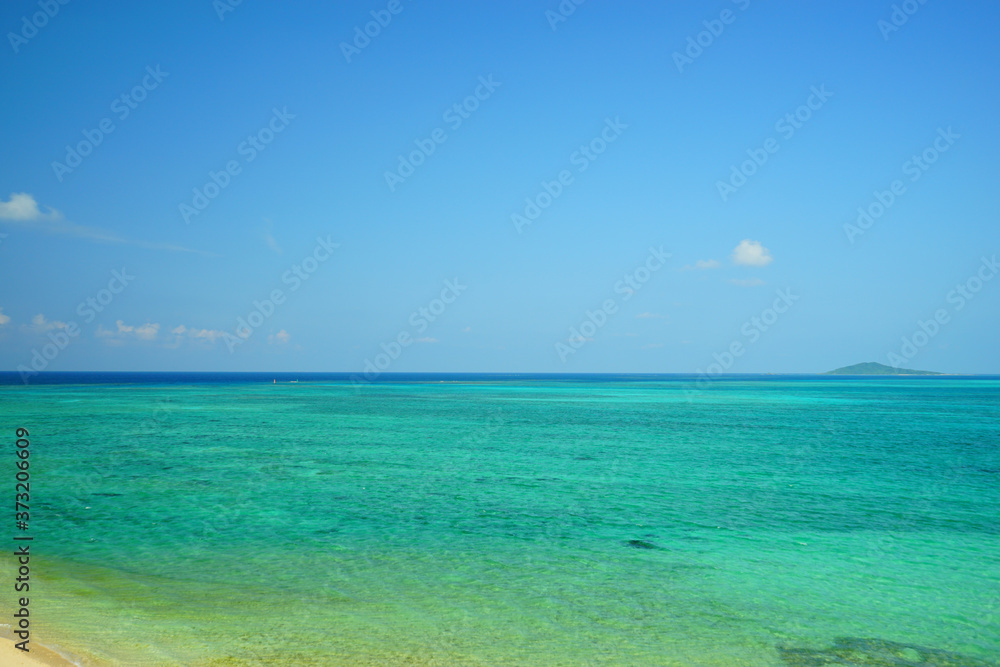 The Blue Sea of Okinawa, Japan