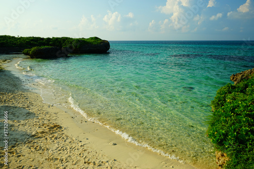 Fototapeta Naklejka Na Ścianę i Meble -  The Blue Sea of Okinawa, Japan