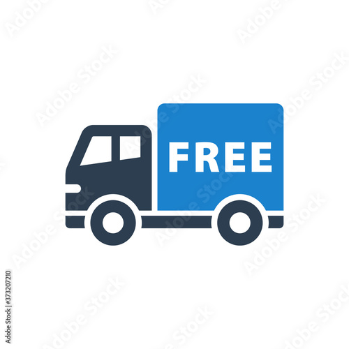 Free shipping service icon
