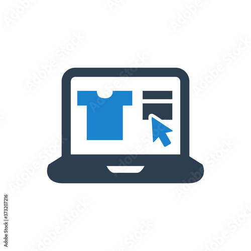 Print on demand service icon