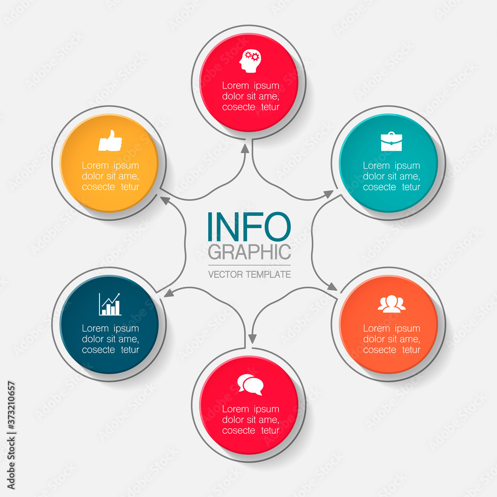 Vector infographic template, circle with 6 steps or options. Data presentation, business concept design for web, brochure, diagram. Vector infographic template, circle with 6 steps or options. Data presentation, business concept design for web, brochure, diagram.