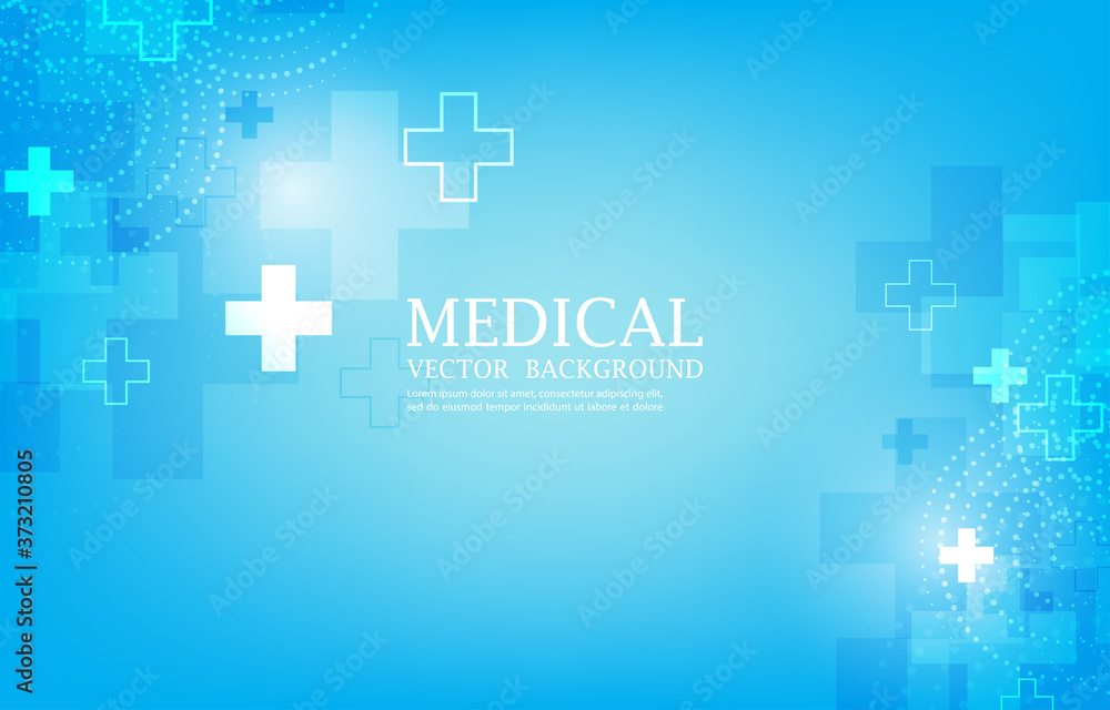 abstract medical vector blue wallpaper.