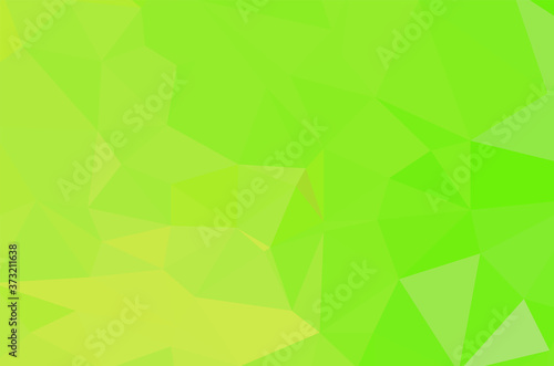Gradient Green vector shining triangular layout. Glitter abstract illustration