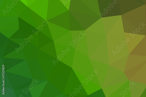 Gradient Green vector shining triangular layout. Glitter abstract illustration