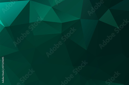Gradient Green vector shining triangular layout. Glitter abstract illustration