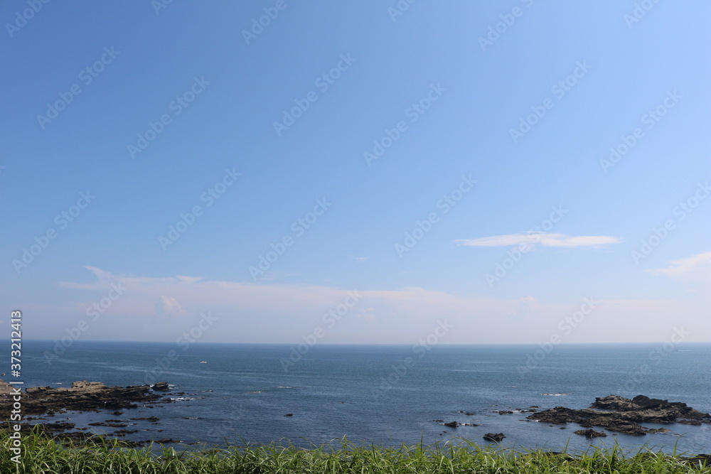 神奈川県三浦半島の南端にある城ヶ島のみはらし広場からの景色