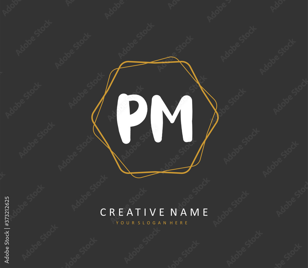 P M PM Initial letter handwriting and signature logo. A concept handwriting initial logo with template element. P M PM Initial letter handwriting and signature logo. A concept handwriting initial logo with template element.