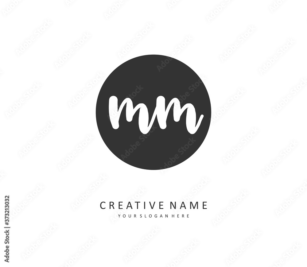 M MM Initial letter handwriting and signature logo. A concept handwriting initial logo with template element. M MM Initial letter handwriting and signature logo. A concept handwriting initial logo with template element.