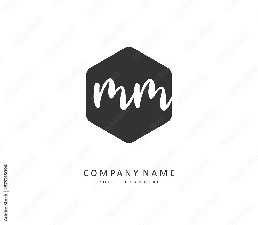 M MM Initial letter handwriting and signature logo. A concept handwriting initial logo with template element. M MM Initial letter handwriting and signature logo. A concept handwriting initial logo with template element.