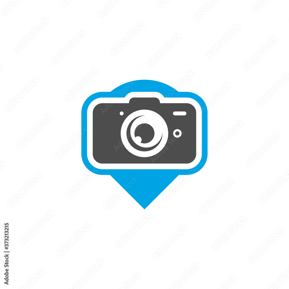 Point Camera logo design vector template, Camera Photography logo concepts