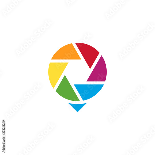 Free Download Point Camera logo design vector template, Camera Photography logo concepts - GFXLoad