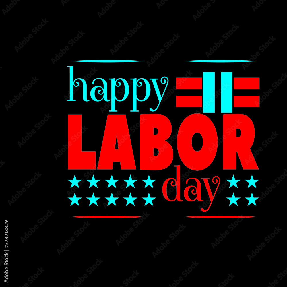 Happy labor day t-shirt design vector. labor day vector illustration.