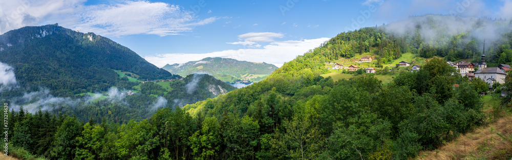 Fototapeta premium Frankreich Haute-Savore am Genfersee