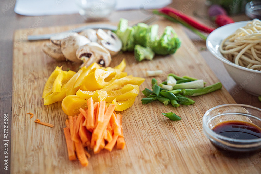 fresh ingredients on the table