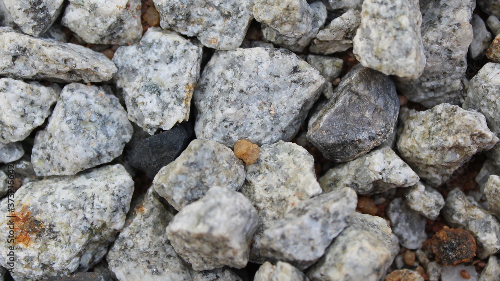 close up of a lot of stone