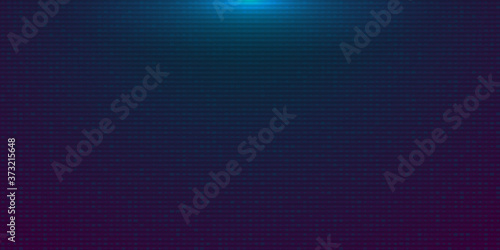 Futuristic blue purple gradient digital background. Backdrop in a cyberpunk style with Glow from above. Design for banner, web, poster, brochure, flyer and card. Vector