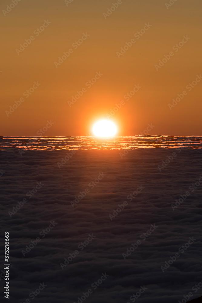 Fototapeta premium 雲海と日の出