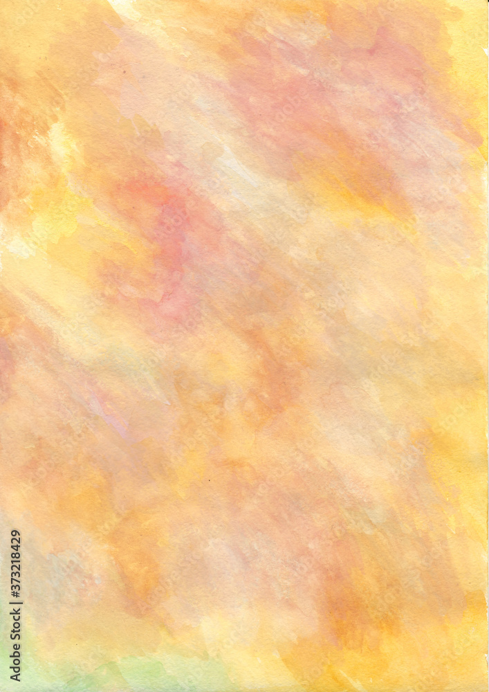Orange and red abstract watercolor texture background for design. Oil painted high resolution seamless texture.  There is blank place for text, textures design art work or product.