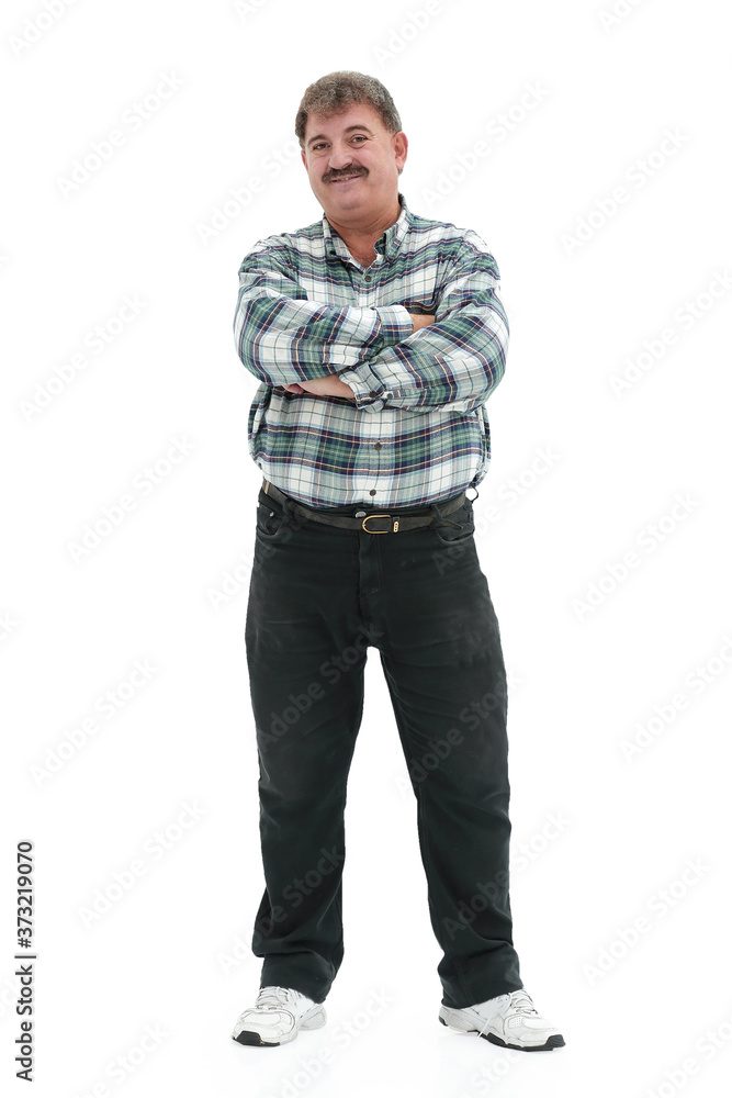 full-length man with a mustache full-length man with a mustache