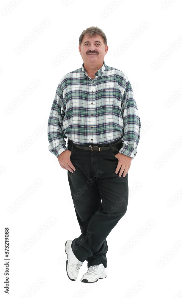 full-length man with a mustache full-length man with a mustache