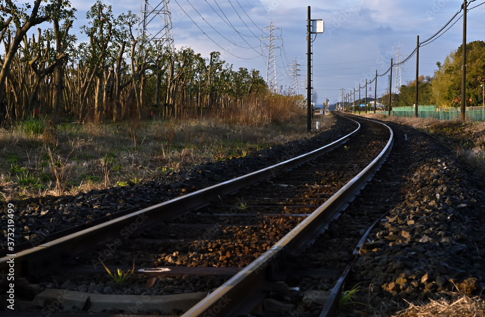 railway in the countryside