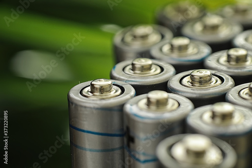 Batteries of different sizes. Caring for the environment. Disposal of used batteries. Zero waste.