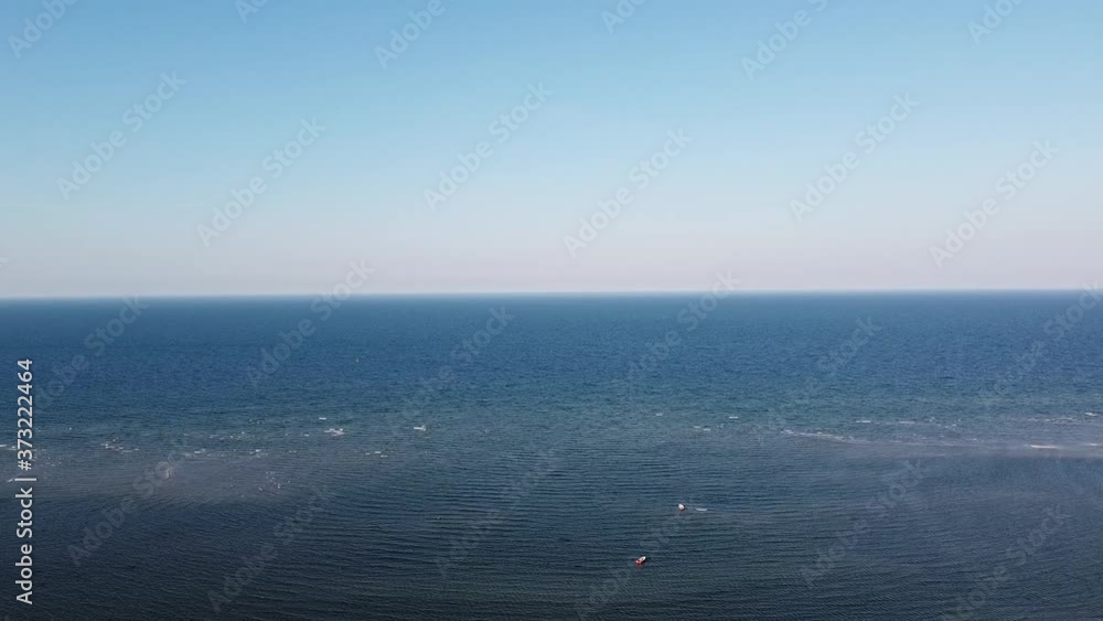 aerial view of the ocean