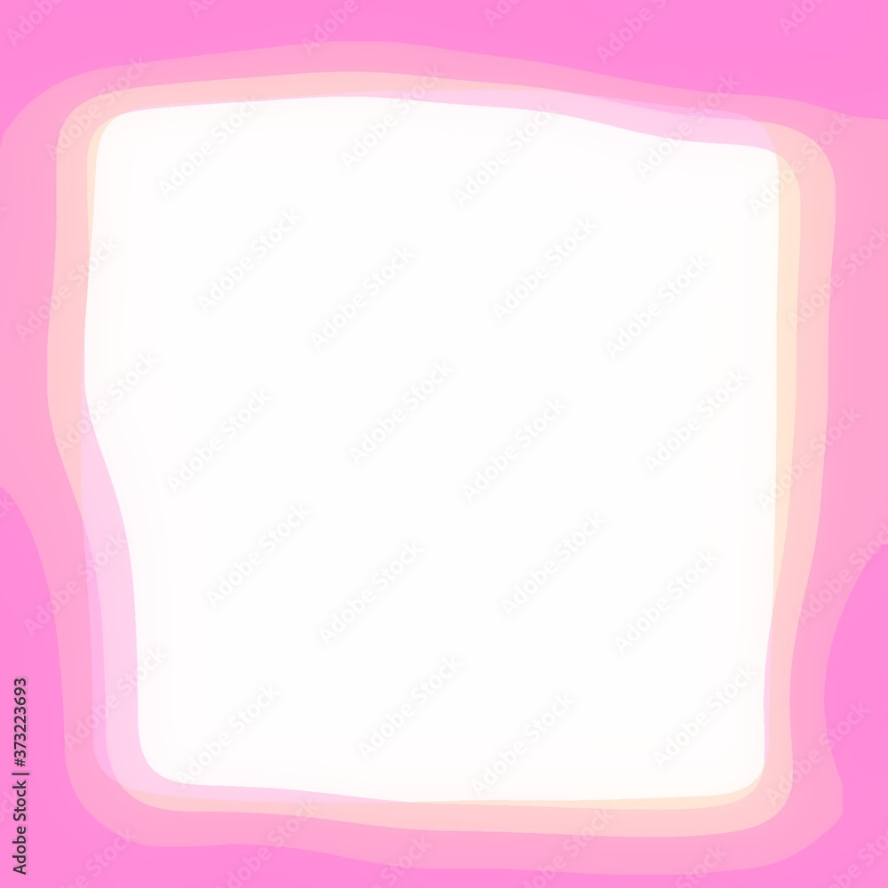 colorful square of picture frame with copy space. The frame is made of several square  combined.Drawing the color into the border.abstract background
