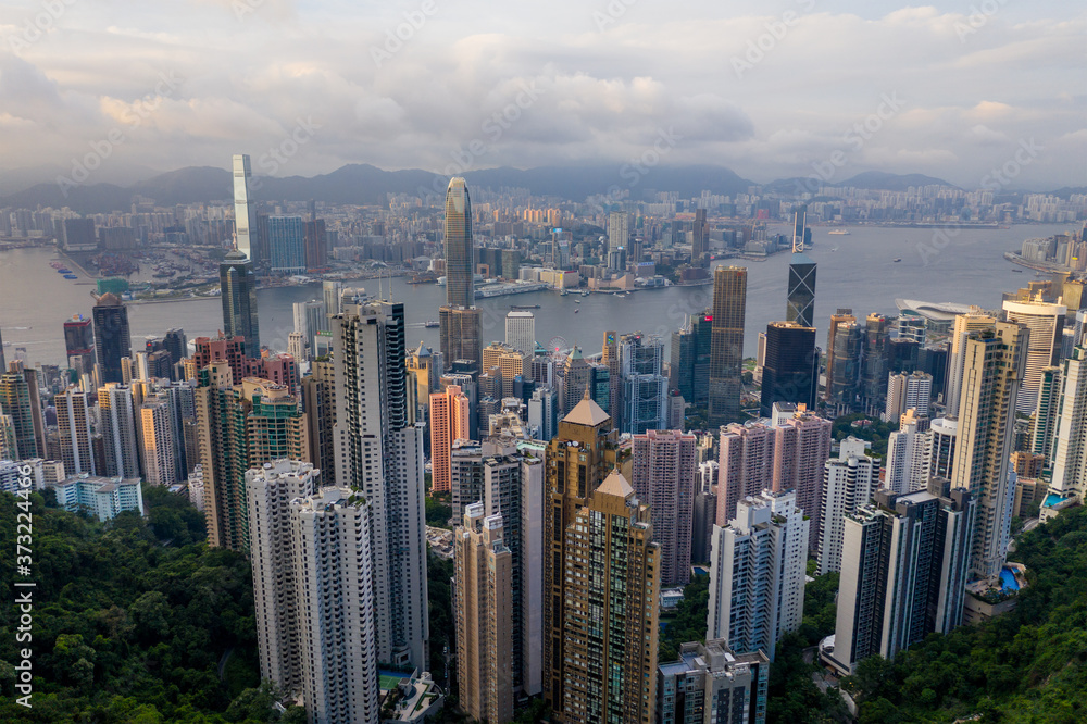 Hong Kong city skyline