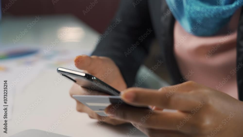 Shopping online in smart phone and pay by credit card,technology e-commerce Shopping online in smart phone and pay by credit card,technology e-commerce