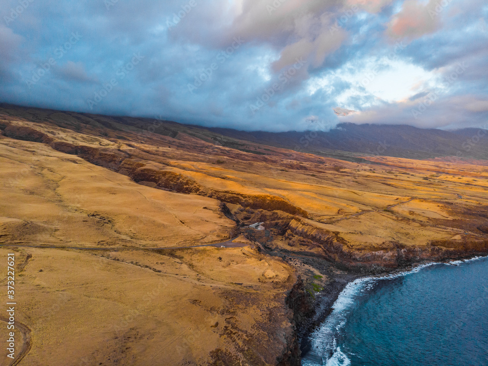 Unbelievable volcanic landscape. Amazing nature of Hawaii