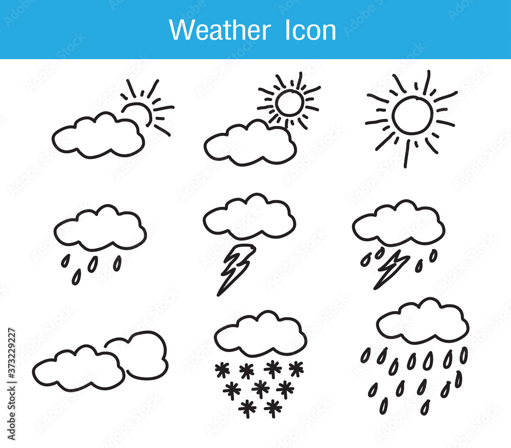Weather icon , Rain Symbols vector design Weather icon , Rain Symbols vector design