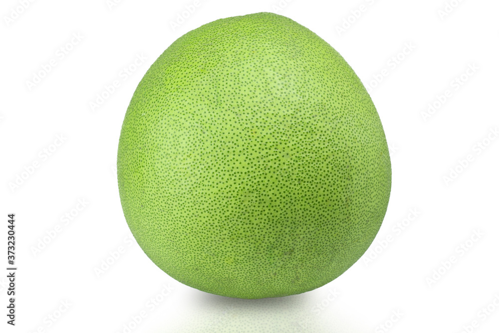 Green pomelo isolated on white background with clipping path Green pomelo isolated on white background with clipping path
