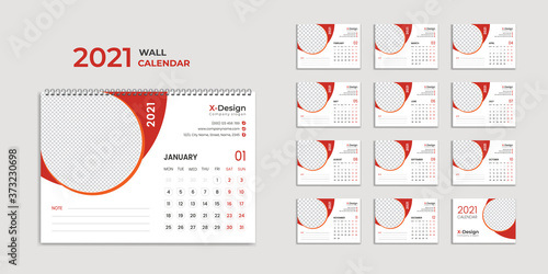 Desk Calendar 2021 Template, Calendar 2021