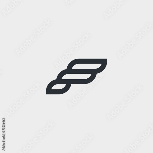 Letter F logo icon design template elements © faisal
