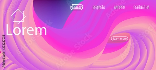 Futuristic Lucid Gradient Overlay. Landing Page, Pink, Purple Background. 