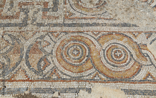 Mosaics in Ephesus Ancient City in Selcuk Town, Izmir, Turkey