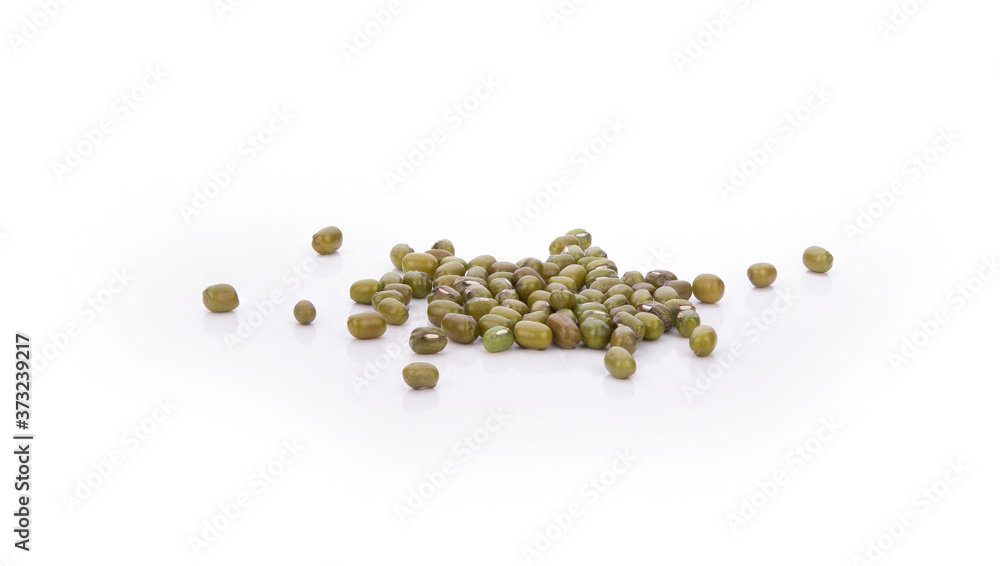 Mung beans isolated on white background Mung beans isolated on white background
