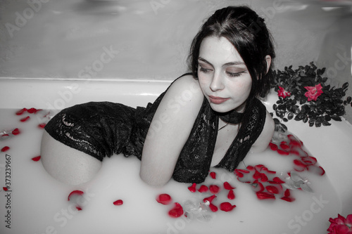 Rose in white
