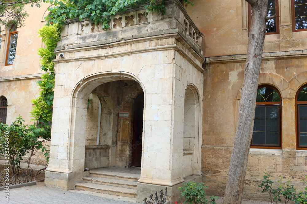 Chersonesos. Courtyard in the Italian style. Crimea Chersonesos. Courtyard in the Italian style. Crimea