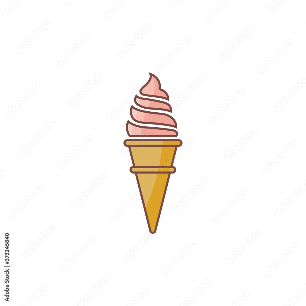 Ice cream icon symbol design vector