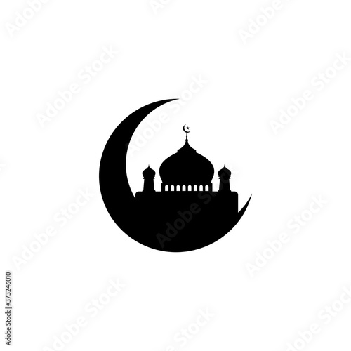Mosque vector icon. Mosque Moslem symbol