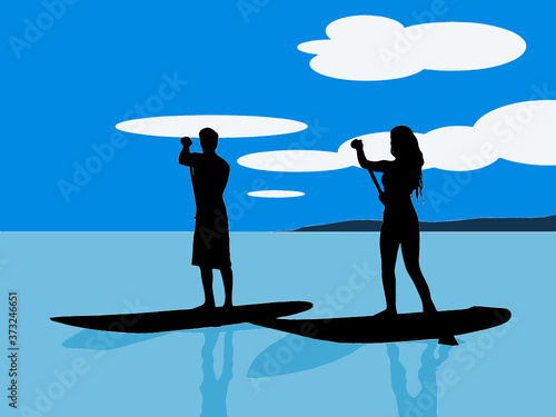 Stand-up paddle