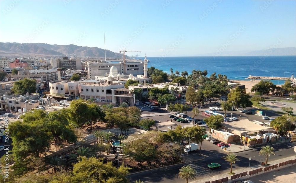 Panoramic view of Aqaba Jordan