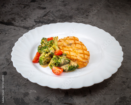 fish with vegetables
