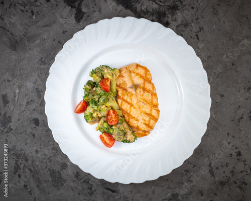 fish with vegetables