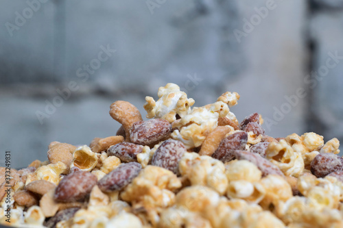 Homemade Popcorn Caramel at the morning before sunshine
