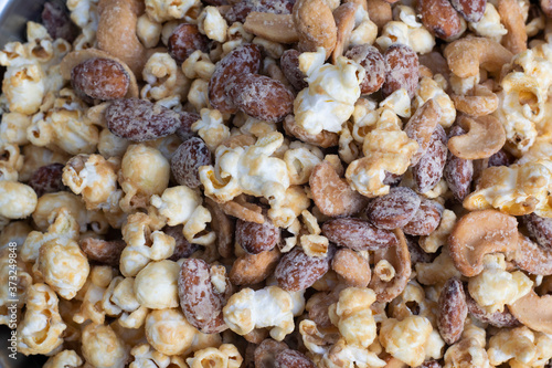 Homemade Popcorn Caramel at the morning before sunshine