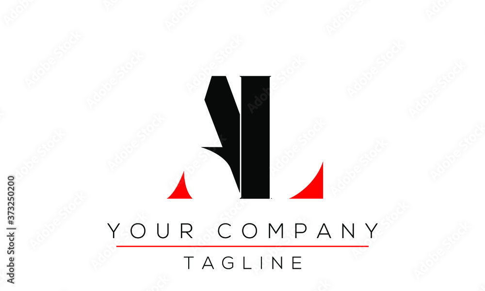 Letter AL Logo Design, Creative Modern Icon LA A L