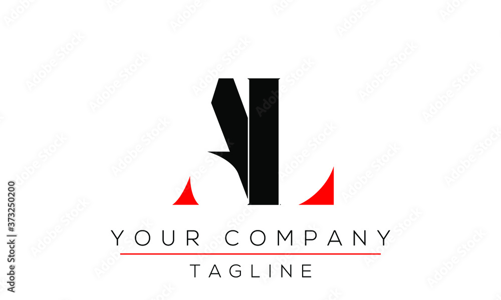 Letter AL Logo Design, Creative Modern Icon LA A L Letter AL Logo Design, Creative Modern Icon LA A L